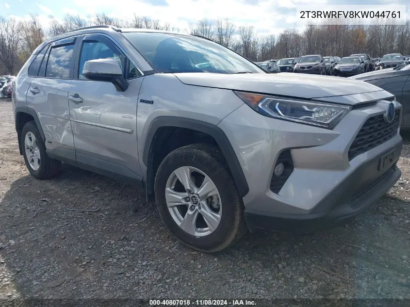 2T3RWRFV8KW044761 2019 Toyota Rav4 Hybrid Xle