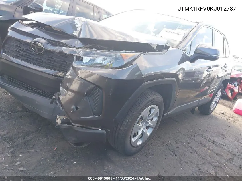 2019 Toyota Rav4 Le VIN: JTMK1RFV0KJ012787 Lot: 40819605