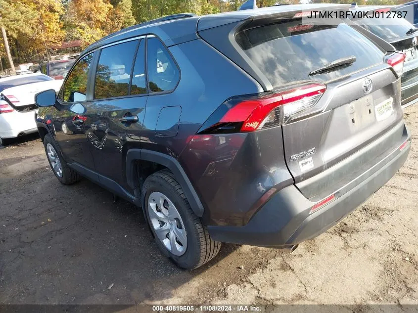 2019 Toyota Rav4 Le VIN: JTMK1RFV0KJ012787 Lot: 40819605