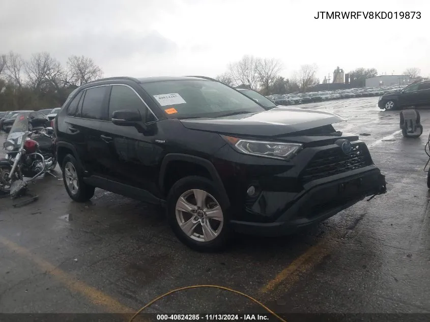 2019 Toyota Rav4 Hybrid Xle VIN: JTMRWRFV8KD019873 Lot: 40824285