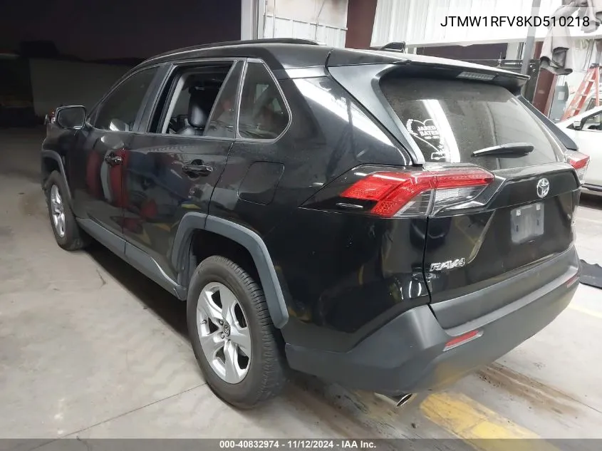 2019 Toyota Rav4 Xle VIN: JTMW1RFV8KD510218 Lot: 40832974