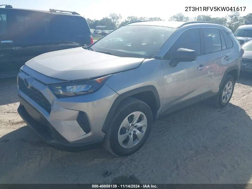 2019 Toyota Rav4 Le VIN: 2T3H1RFV5KW041617 Lot: 40858139