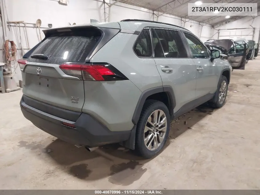 2019 Toyota Rav4 Xle Premium VIN: 2T3A1RFV2KC030111 Lot: 40870996