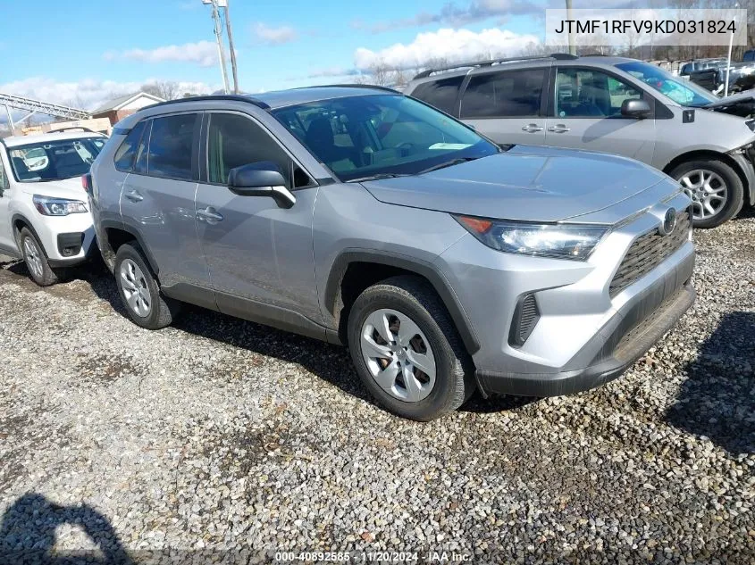 2019 Toyota Rav4 Le VIN: JTMF1RFV9KD031824 Lot: 40892585