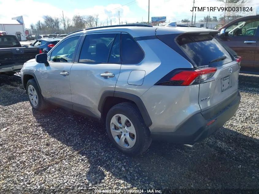 2019 Toyota Rav4 Le VIN: JTMF1RFV9KD031824 Lot: 40892585