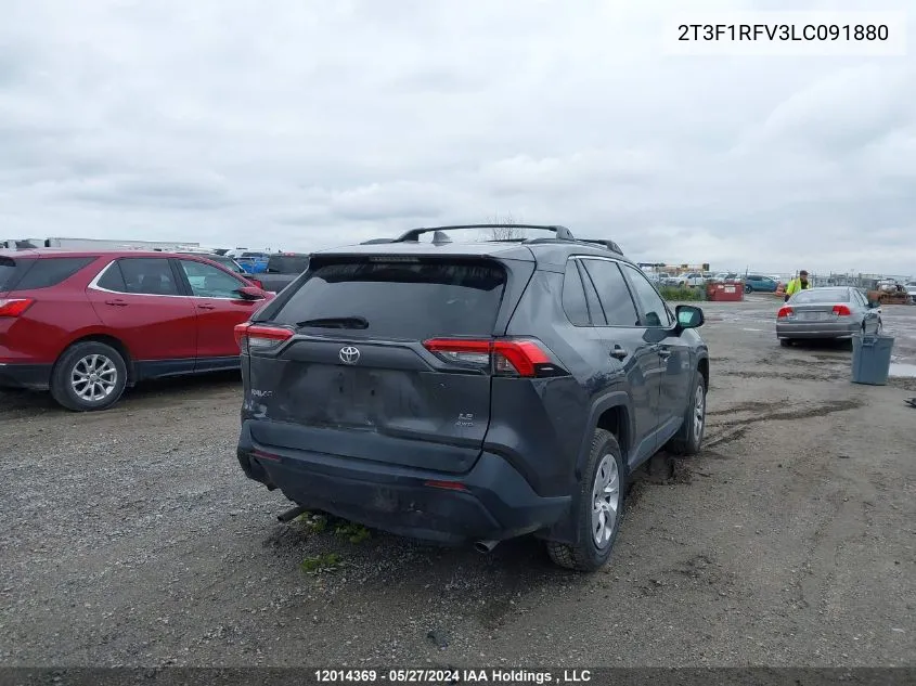 2T3F1RFV3LC091880 2020 Toyota Rav4 Le