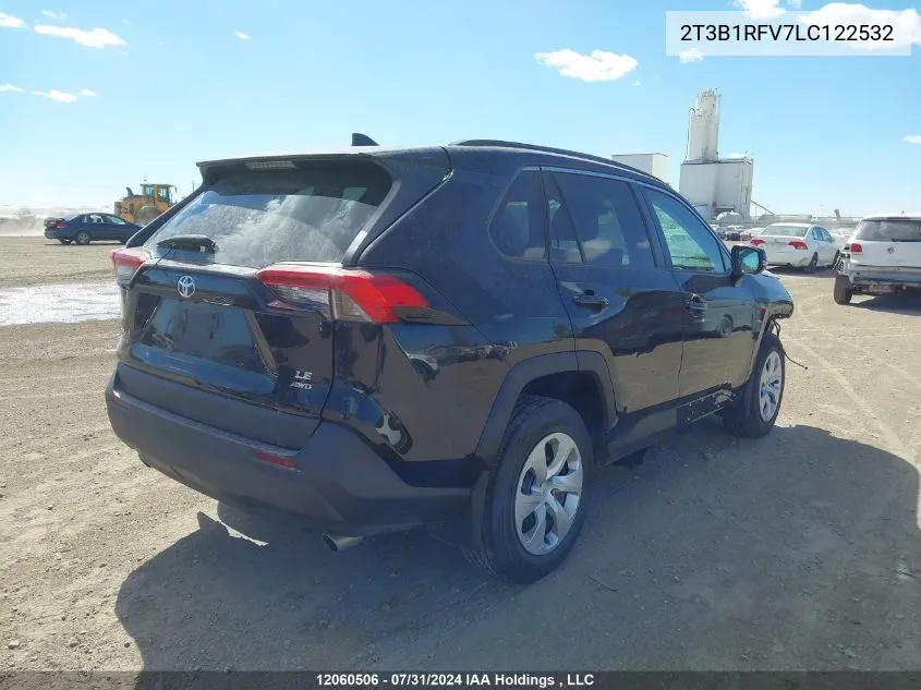 2T3B1RFV7LC122532 2020 Toyota Rav4 Le