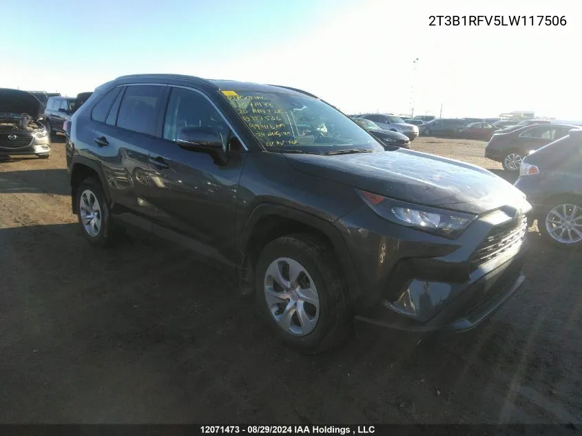 2020 Toyota Rav4 Le VIN: 2T3B1RFV5LW117506 Lot: 12071473