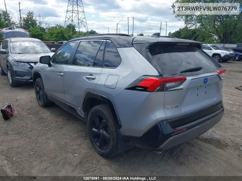 2T3RWRFV9LW076779 2020 Toyota Rav4 Hybrid Xle