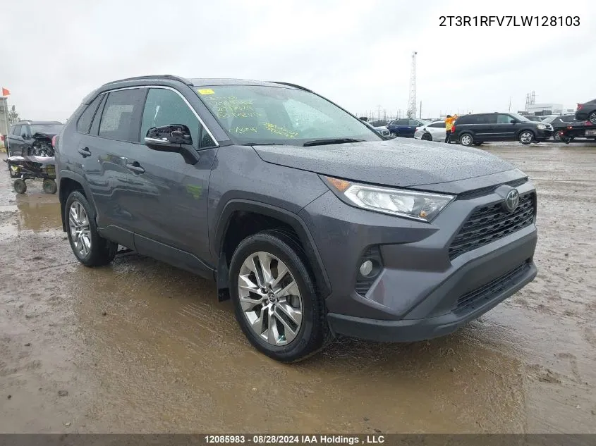 2020 Toyota Rav4 Xle/Xle Premium VIN: 2T3R1RFV7LW128103 Lot: 12085983