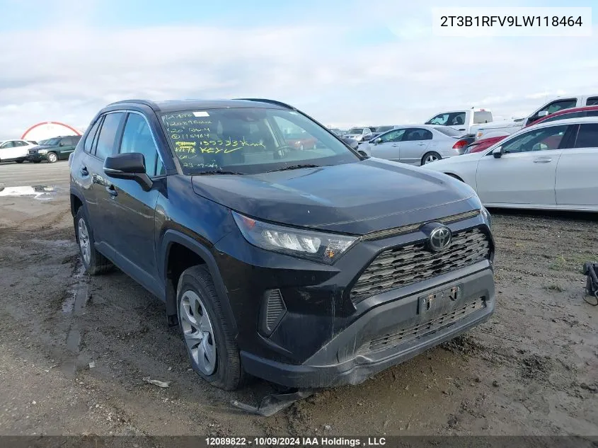 2020 Toyota Rav4 Le VIN: 2T3B1RFV9LW118464 Lot: 12089822