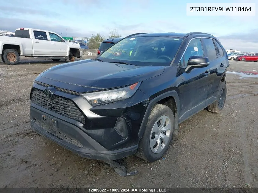 2020 Toyota Rav4 Le VIN: 2T3B1RFV9LW118464 Lot: 12089822