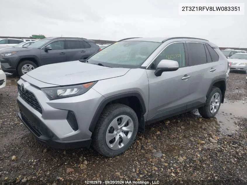 2020 Toyota Rav4 Le VIN: 2T3Z1RFV8LW083351 Lot: 12102979