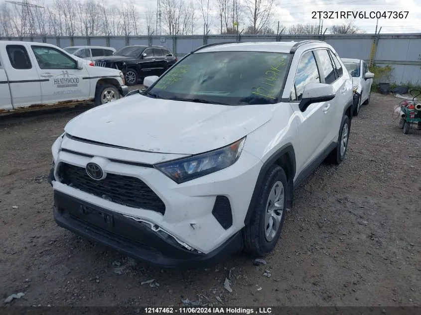 2020 Toyota Rav4 VIN: 2T3Z1RFV6LC047367 Lot: 12147462