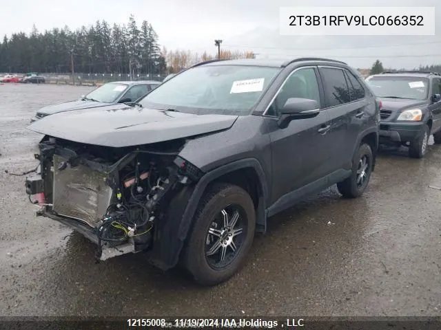 2020 Toyota Rav4 Le VIN: 2T3B1RFV9LC066352 Lot: 12155008