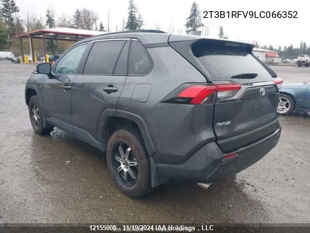 2020 Toyota Rav4 Le VIN: 2T3B1RFV9LC066352 Lot: 12155008