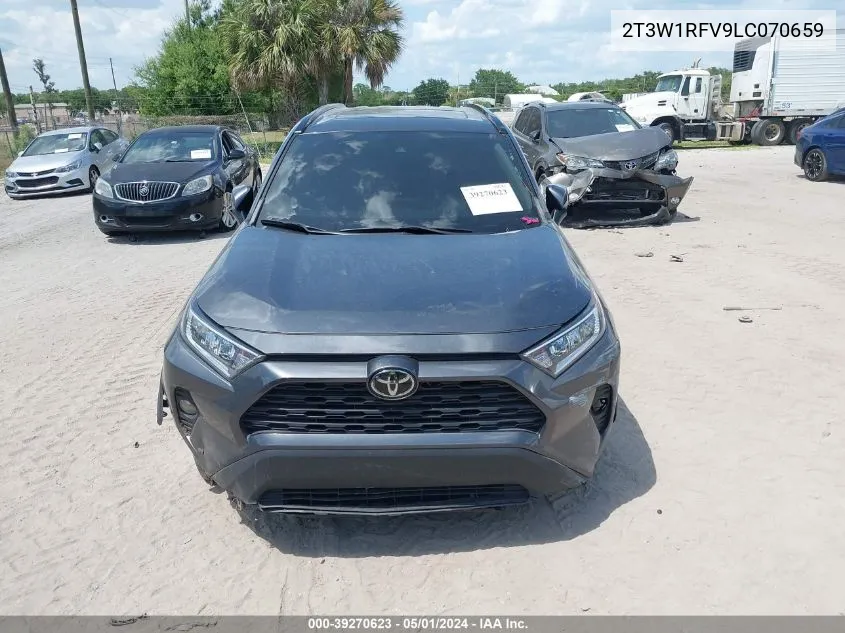 2020 Toyota Rav4 Xle VIN: 2T3W1RFV9LC070659 Lot: 39270623