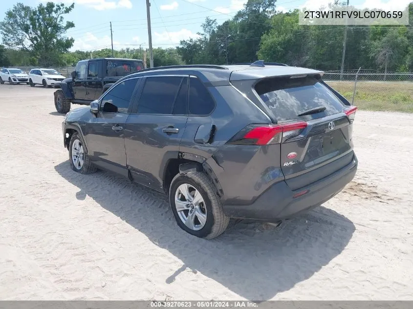 2020 Toyota Rav4 Xle VIN: 2T3W1RFV9LC070659 Lot: 39270623