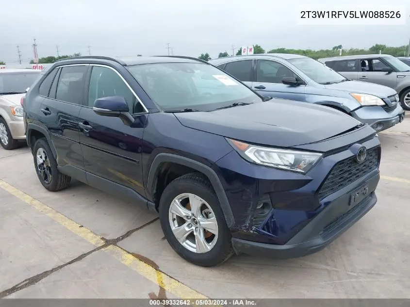 2020 Toyota Rav4 Xle VIN: 2T3W1RFV5LW088526 Lot: 39332642