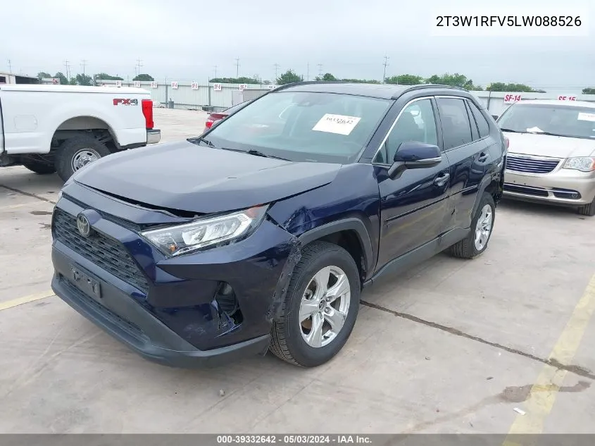 2020 Toyota Rav4 Xle VIN: 2T3W1RFV5LW088526 Lot: 39332642