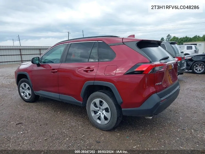 2020 Toyota Rav4 Le VIN: 2T3H1RFV6LC048286 Lot: 39347202