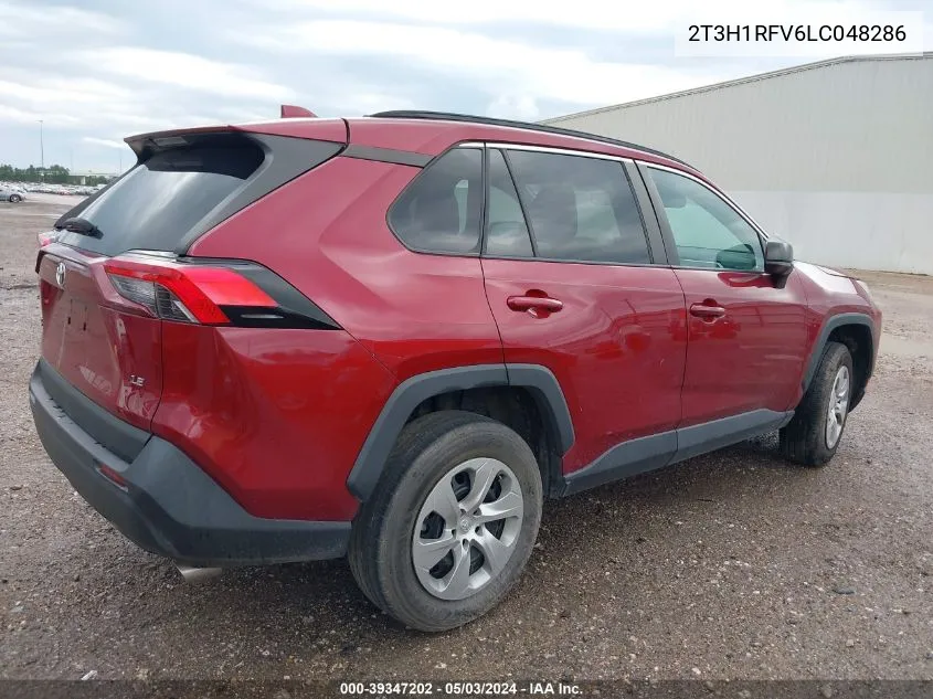 2020 Toyota Rav4 Le VIN: 2T3H1RFV6LC048286 Lot: 39347202