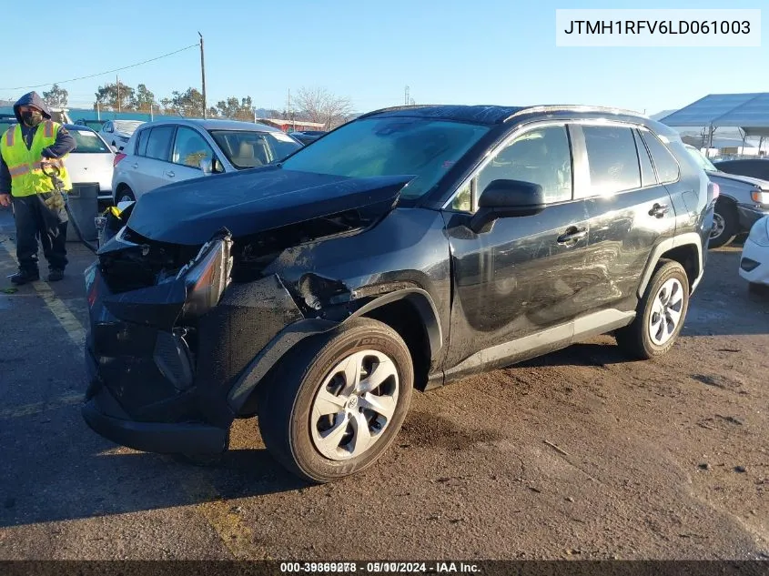 2020 Toyota Rav4 Le VIN: JTMH1RFV6LD061003 Lot: 39369278