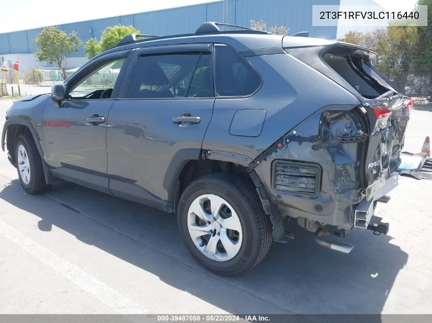 2T3F1RFV3LC116440 2020 Toyota Rav4 Le