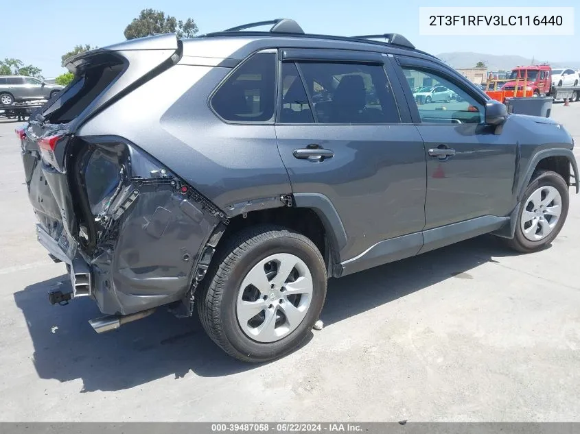 2T3F1RFV3LC116440 2020 Toyota Rav4 Le