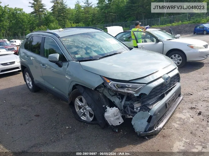 2020 Toyota Rav4 Xle Hybrid VIN: JTMRWRFV3LJ048023 Lot: 39518697