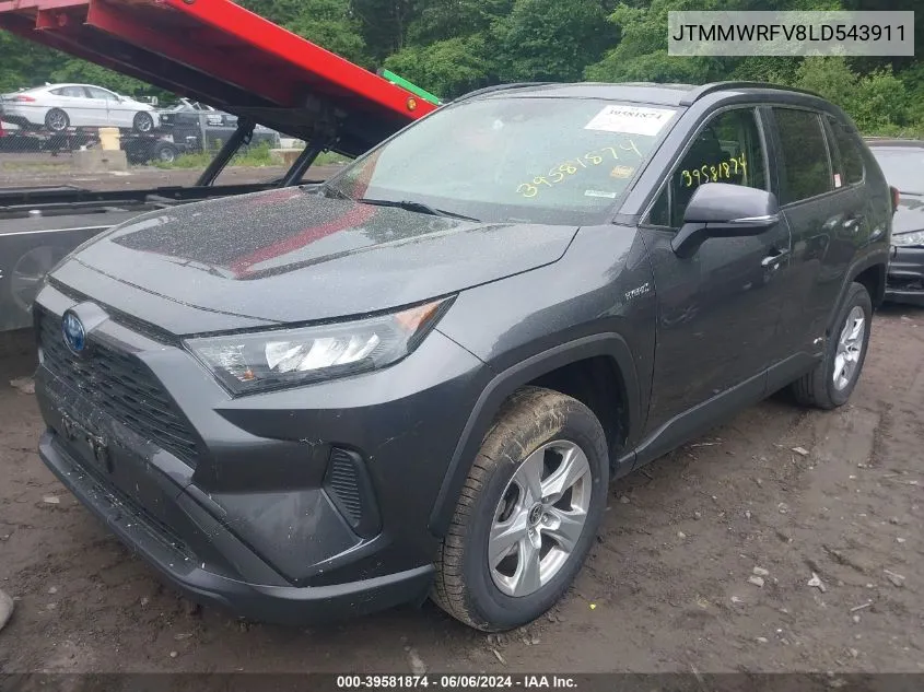 2020 Toyota Rav4 Le Hybrid VIN: JTMMWRFV8LD543911 Lot: 39581874