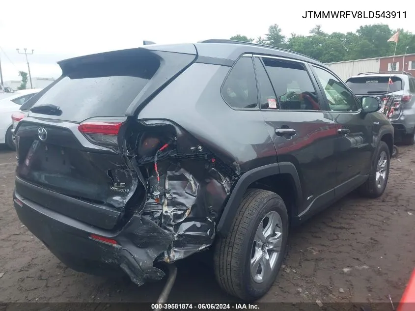 2020 Toyota Rav4 Le Hybrid VIN: JTMMWRFV8LD543911 Lot: 39581874