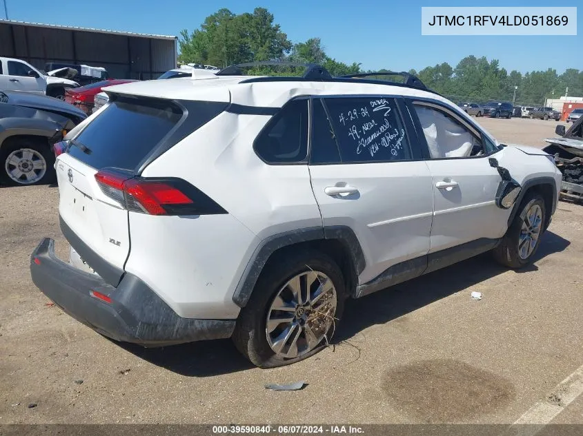 2020 Toyota Rav4 Xle Premium VIN: JTMC1RFV4LD051869 Lot: 39590840