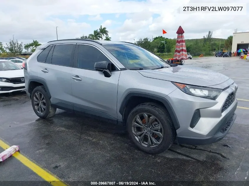 2020 Toyota Rav4 Le VIN: 2T3H1RFV2LW097077 Lot: 39667807