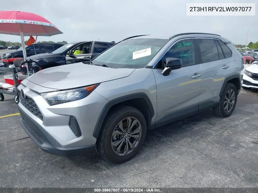 2T3H1RFV2LW097077 2020 Toyota Rav4 Le