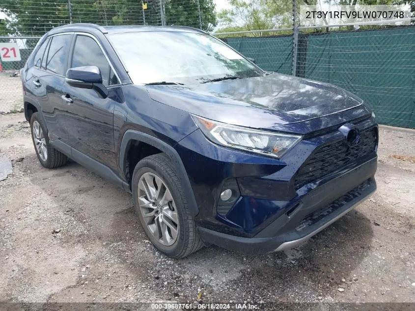 2T3Y1RFV9LW070748 2020 Toyota Rav4 Limited