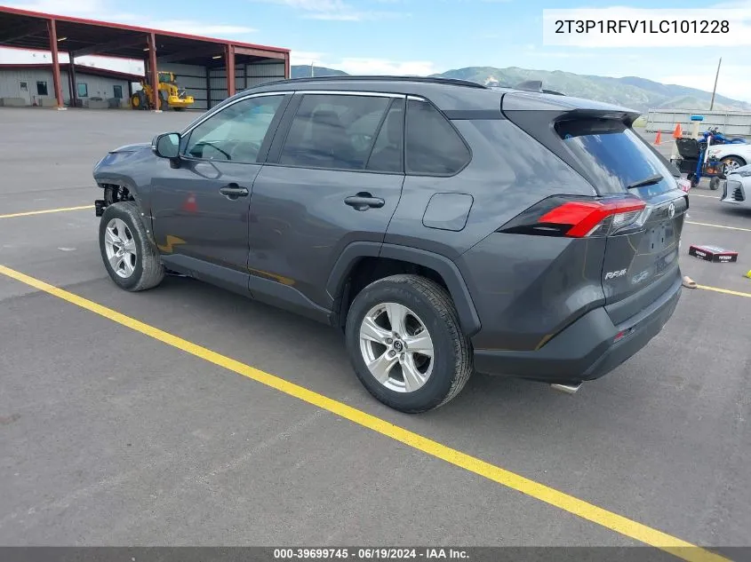 2020 Toyota Rav4 Xle VIN: 2T3P1RFV1LC101228 Lot: 39699745