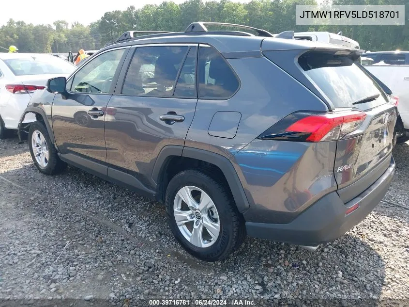 2020 Toyota Rav4 Xle VIN: JTMW1RFV5LD518701 Lot: 39715781