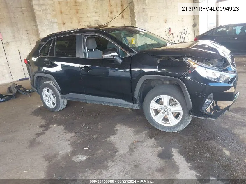 2020 Toyota Rav4 Xle/Xle Premium VIN: 2T3P1RFV4LC094923 Lot: 39750966