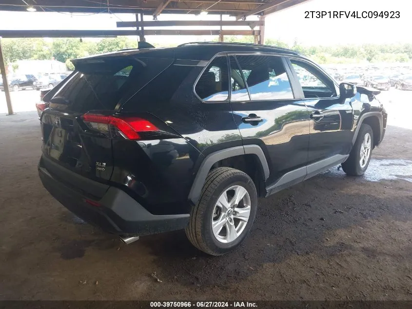 2020 Toyota Rav4 Xle/Xle Premium VIN: 2T3P1RFV4LC094923 Lot: 39750966