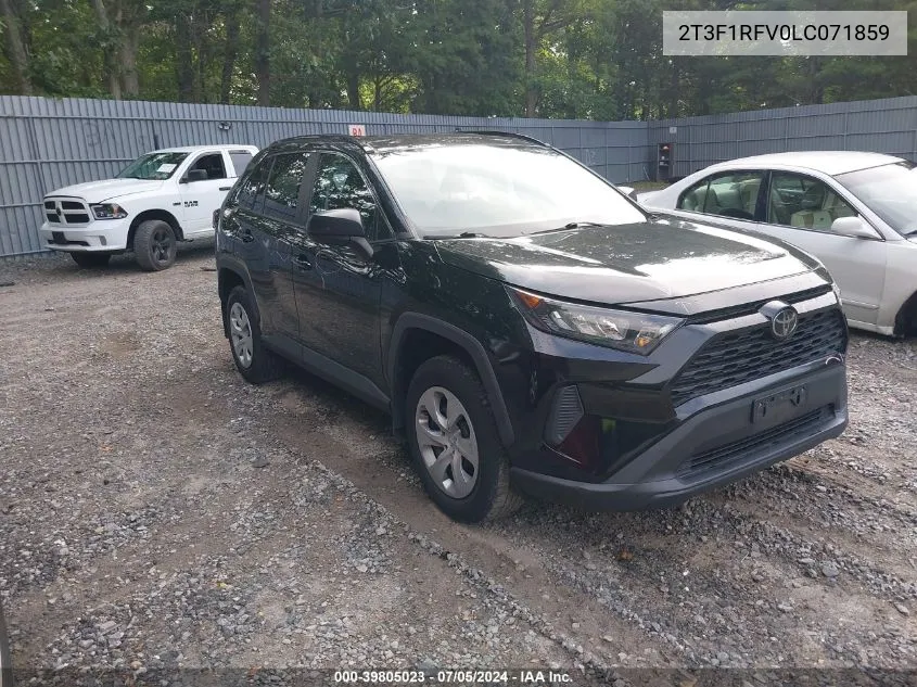 2020 Toyota Rav4 Le VIN: 2T3F1RFV0LC071859 Lot: 39805023