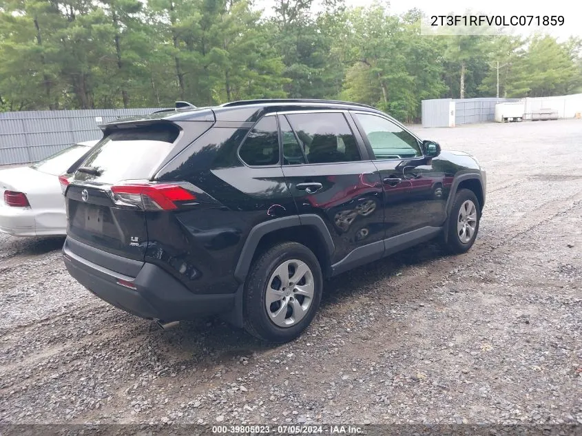 2020 Toyota Rav4 Le VIN: 2T3F1RFV0LC071859 Lot: 39805023