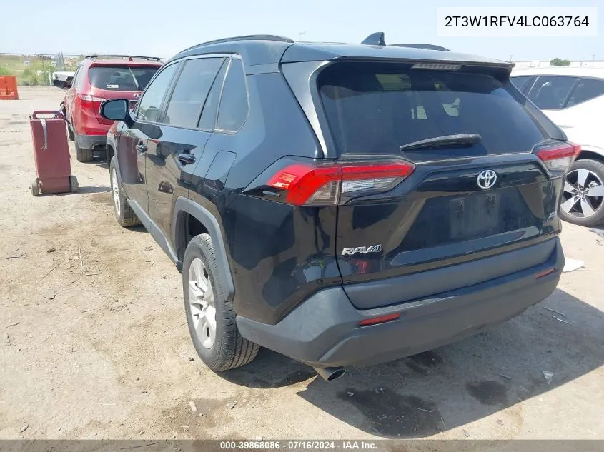 2020 Toyota Rav4 Xle VIN: 2T3W1RFV4LC063764 Lot: 39868086