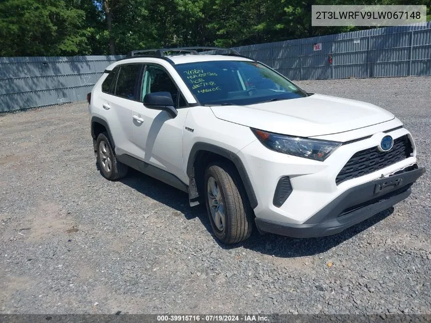 2020 Toyota Rav4 Hybrid Le VIN: 2T3LWRFV9LW067148 Lot: 39915716