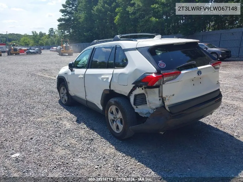 2020 Toyota Rav4 Hybrid Le VIN: 2T3LWRFV9LW067148 Lot: 39915716