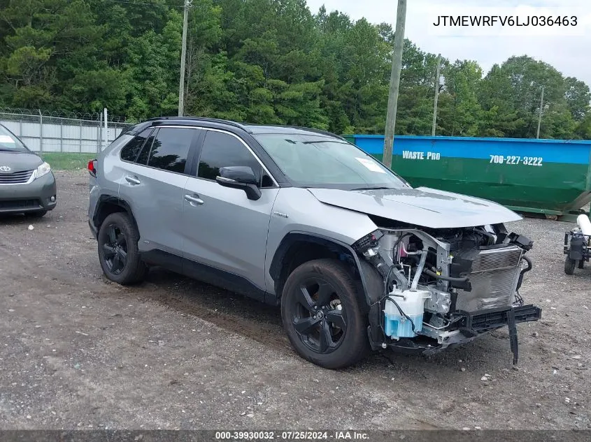 JTMEWRFV6LJ036463 2020 Toyota Rav4 Hybrid Xse