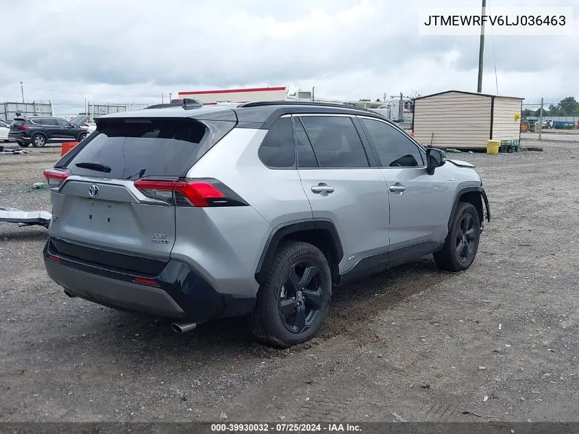 JTMEWRFV6LJ036463 2020 Toyota Rav4 Hybrid Xse