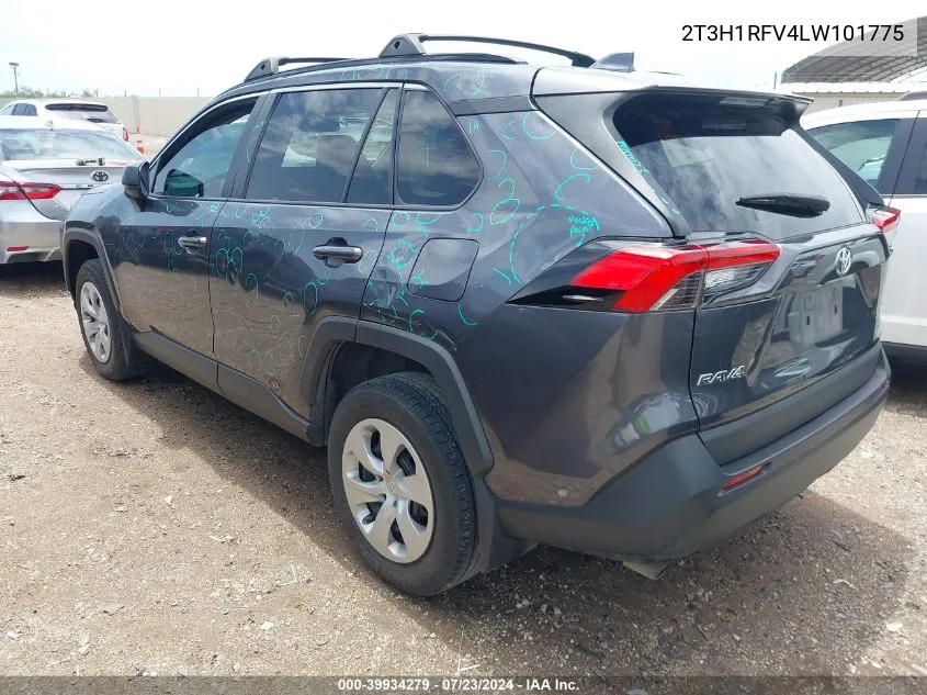 2020 Toyota Rav4 Le VIN: 2T3H1RFV4LW101775 Lot: 39934279