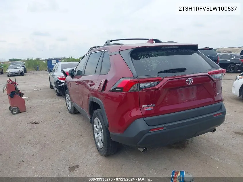 2T3H1RFV5LW100537 2020 Toyota Rav4 Le