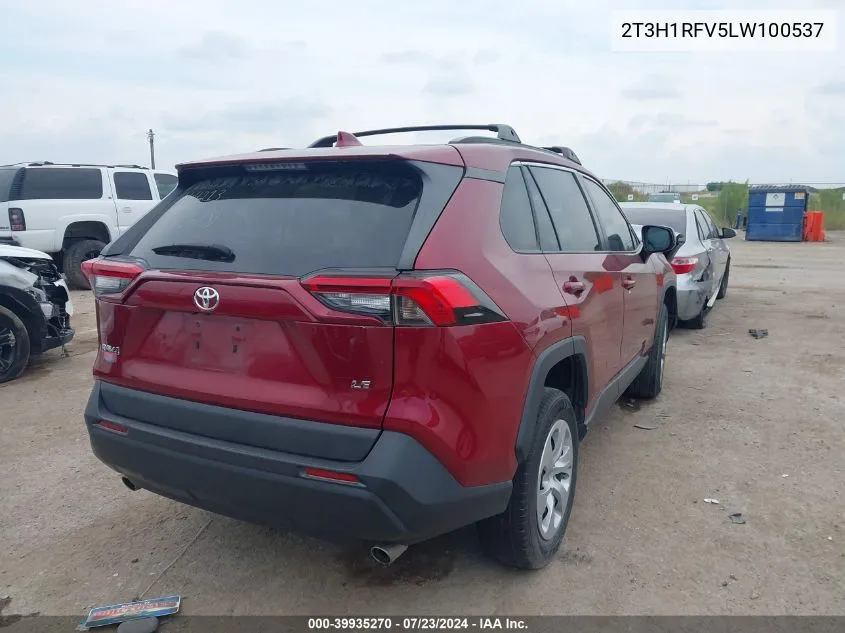 2T3H1RFV5LW100537 2020 Toyota Rav4 Le